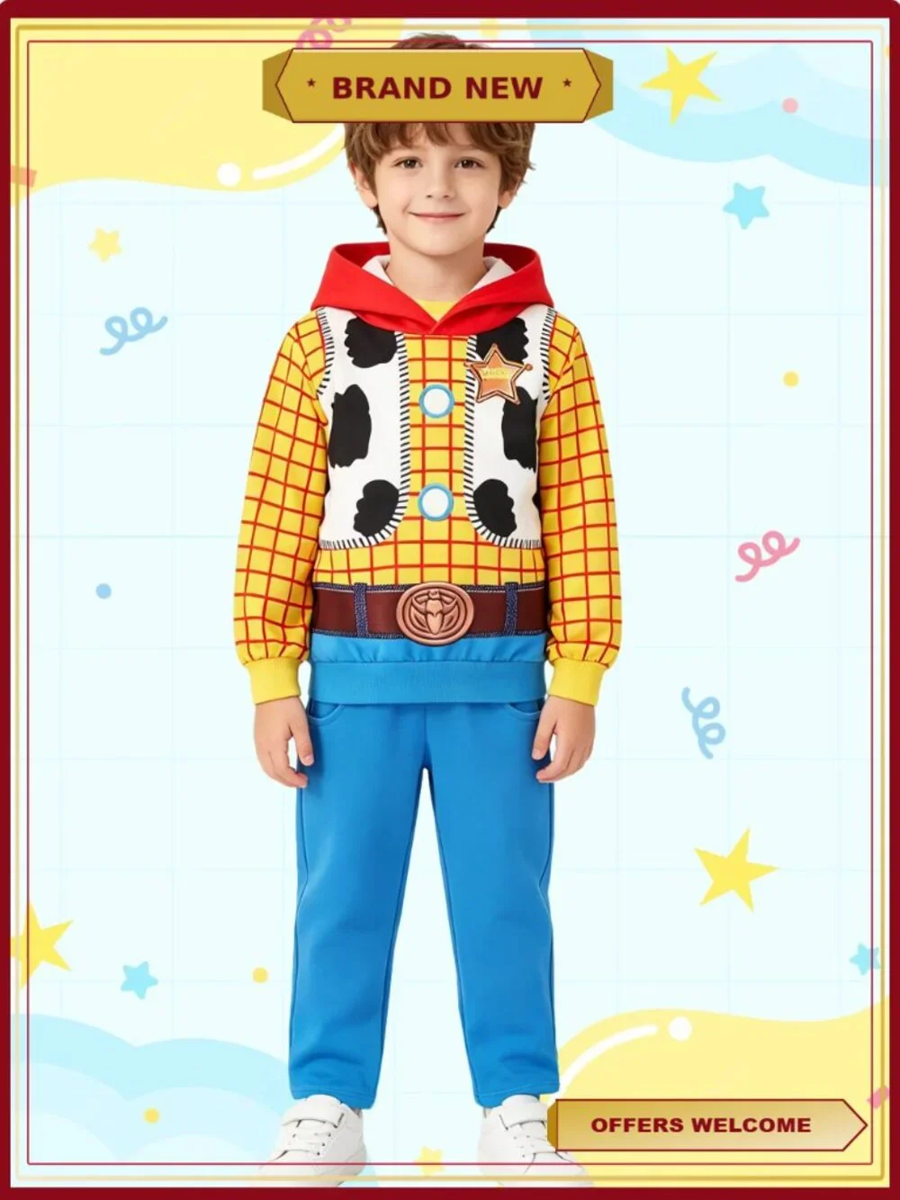 Kids Princess Dress Up Costume Long Sleeve Two-Piece Set Halloween Christmas
